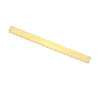 sourcing map Metal Straight Ruler 300mm Brass Straight Edge Rule Precision Double Scales Metric Measurement Tool Drawing Measuring Ruler Gold