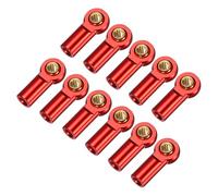 sourcing map Metal Tie Rod Ends M3xL19mm Steering Ball Joints Link for 1/10 RC Hobby Car Truck Crawler DIY Upgrade, Red, Pack of 11