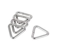 sourcing map Metal Triangle Ring Buckle 0.63"(16mm) Inner Width 2.5mm Thick for Strap Craft DIY 10pcs