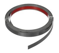 sourcing map Metal Wall Trim 4m x 15mm Peel and Stick Molding Trim Self Adhesive Stainless Steel Electroplate Finish Metal Strip Trim for Wall Ceiling Mirror Frame Border Edge, Black