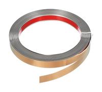 sourcing map Metal Wall Trim 8m x 15mm Peel and Stick Molding Trim Self Adhesive Stainless Steel Electroplate Finish Metal Strip Trim for Wall Ceiling Mirror Frame Border Edge, Rose Gold