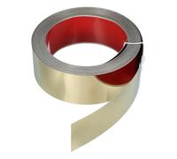 sourcing map Metal Wall Trim 8m x 50mm Peel and Stick Molding Trim Self Adhesive Stainless Steel Electroplate Finish Metal Strip Trim for Wall Ceiling Mirror Frame Border Edge, Gold