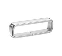 sourcing map Metal Watch Band Loops 22mm Replacement Watch Strap Holder Retainer Stainless Steel Wristwatch Strap Fastener Rings for Wristband, Silver