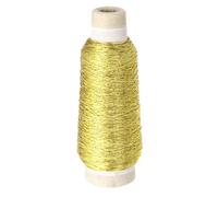 sourcing map Metallic Cord,0.7mm/300m Light Gold Elastic Strings Metallic Stretch Thread Tinsel Rope Christmas Ribbon for Gift Wrapping,Jewelry Making, DIY Crafts