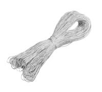 sourcing map Metallic Cord,1.2mmx90m Silver Ornaments Strings Metallic Non Stretch Thread Tinsel Rope Christmas Ribbon for Gift Wrapping,Jewelry Making, DIY Crafts