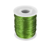 sourcing map Metallic Cord 1.5mm 109 Yards Metallic Ornament String Durable Tinsel Rope Thread for Crafts Gift Wrapping Christmas Decoration Hanging Tags Sewing Gift Decoration, Fruit Green