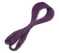 sourcing map Metallic Cord,1mmx100m Black,Dark Purple Ornaments Strings Metallic Non Stretch Thread Tinsel Rope Christmas Ribbon for Gift Wrapping,Jewelry Making, DIY Crafts