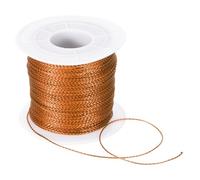 sourcing map Metallic Cord,1mmx100m Orange,Yellow Ornaments Strings Metallic Non Stretch Thread Tinsel Rope Christmas Ribbon for Gift Wrapping,Jewelry Making, DIY Crafts