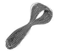 sourcing map Metallic Cord,1mmx100m Silver,Black Ornaments Strings Metallic Non Stretch Thread Tinsel Rope Christmas Ribbon for Gift Wrapping,Jewelry Making, DIY Crafts