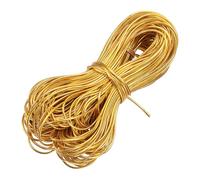 sourcing map Metallic Cord,2mm/65m Gold Elastic Strings Metallic Stretch Thread Tinsel Rope Christmas Ribbon for Gift Wrapping,Jewelry Making, DIY Crafts