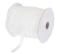 sourcing map Metallic Glitter Velvet Ribbon 3/8 Inch x 50 Yard Single Face Sparkle Ribbon for Christmas DIY Crafts Gift Wrapping Bow Decoration White