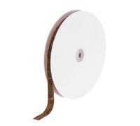 sourcing map Metallic Glitter Velvet Ribbon 9/16 Inch x 25 Yard Single Face Sparkle Ribbon for Christmas DIY Crafts Gift Wrap Bow Decoration Brown