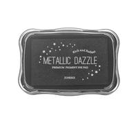 sourcing map Metallic Ink Pads for Stamps, 3.9 x 2.5 Inch Washable Embossing Craft Ink Pad Stamp for Wood, Photo Paper, Fingerprint, DIY Card Making, Black