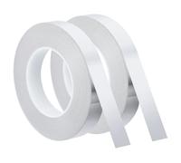 sourcing map Metallic Tape, 0.78 in x 164 ft Self Adhesive Metalized Polyester Film Tape Waterproof Shiny Washi Tape for Walls Graphic Arts Gifts Wrapping Crafts Decoration, Gloss Silver, 2 Pcs