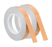 sourcing map Metallic Tape, 0.78 in x 164 ft Self Adhesive Metalized Polyester Film Tape Waterproof Washi Tape for Walls Graphic Arts Gifts Wrapping Crafts Decoration, Brushed Rose Gold, 2 Pcs
