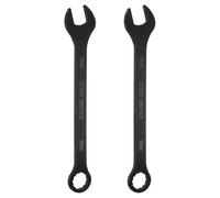 sourcing map Metric Combination Wrench 18mm 12-Point Box & Open End 2pcs | CR-V Steel, Double Ended Wrenches, Spanners Tools, for Household Automotive Machinery DIY Repair, Black