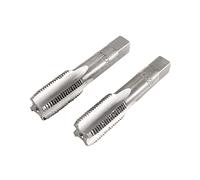 sourcing map Metric Hand Tap M14 Thread 1.25 Pitch 4 Straight Flutes H2 Alloy Tool Steel Bottom & Taper Screw Tap Set Tapping Tools for Repairing 1 Pair