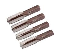 sourcing map Metric Hand Tap M18 Thread 2.5 Pitch 4 Straight Flutes H2 Alloy Tool Steel Bottom & Taper Screw Tap Set Tapping Tools for Repairing 2 Pairs