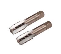 sourcing map Metric Hand Tap M20 Thread 2 Pitch 4 Straight Flutes H2 Alloy Tool Steel Bottom & Taper Screw Tap Set Tapping Tools for Repairing 1 Pair