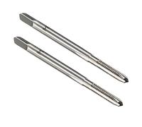 sourcing map Metric Machine Tap M2.5 x 0.45mm H2 High Speed Steel 3 Straight Flutes Screw Tapping Threading Machinist Repair DIY Tool 2pcs