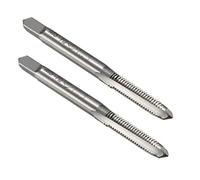 sourcing map Metric Machine Tap M5 x 0.8mm Screw Tapping Threading 2pcs | H2 High Speed Steel,3 Straight Flutes,Machinist Repair DIY Tool
