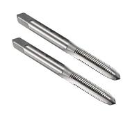 sourcing map Metric Machine Tap M6 x 1.0mm H2 High Speed Steel 3 Straight Flutes Screw Tapping Threading Machinist Repair DIY Tool 2pcs