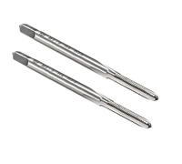 sourcing map Metric Machine Taps M2.5 x 0.45mm H2 High Speed Steel 3 Straight Flutes Screw Tapping Threading Machinist Repair DIY Tool 2pcs