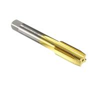 sourcing map Metric Machine Thread Milling Tap M16 x 1.5 H2 Titanium Coated (Ti-Coated) High Speed Steel 4 Straight Flutes Screw Thread Tapping Threading Machinist Repair DIY Tool
