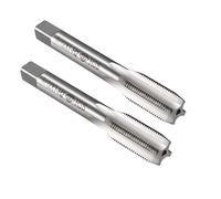 sourcing map Metric Machine Thread Tap M12 x 1 H2 High Speed Steel Straight Flutes Screw Tapping Threading Machinist Repair DIY Tool 2pcs