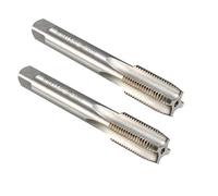 sourcing map Metric Machine Thread Tap M16 x 1.5 H2 High Speed Steel Straight Flutes Screw Tapping Threading Machinist Repair DIY Tool 2pcs