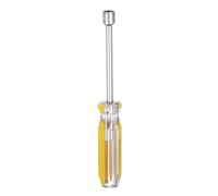 sourcing map Metric Nut Driver 9mm CR-V Non-Magnetic Tip Solid Shafts Hex Socket Screwdriver with Anti-Slip Handle for Automobile Repair