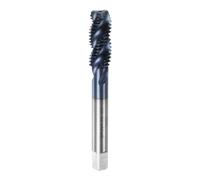 sourcing map Metric Spiral Flute Tap M12 x 1.75 TiN Coated M35 High Speed Steel Machine Screw Thread Milling Tap Tapping Threading Tool
