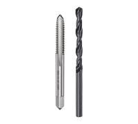 sourcing map Metric Tap and Drill Bit Set, M6 x 1.25 Thread Tap & 4.7mm Black Oxide Twist Drill Bit, Straight Flute Tap Tapping Threading Repair Tool Kit