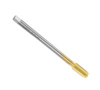 sourcing map Metric Thread Tap M12 x 1.25 160mm Extra Long Titanium Coated High Speed Steel 6542 Straight Flute Screw Thread Milling Machine Taps Threading Tapping Repair Tool