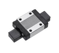 sourcing map MGN12C Bearing Steel Sliding Carriage Block with Plastic Anti-Fall Strip for 12mm MGN12 Linear Motion Slide Rail Guide, Silver Tone