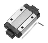 sourcing map MGN12H Linear Bearing Sliding Carriage Block with Mini Guide and Wrench for 12mm Linear Motion Slide Rail Guide, 3D Printer, CNC Machine