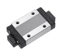 sourcing map MGN12H Stainless Steel Sliding Carriage Block with Plastic Anti-Fall Strip for 12mm MGN12 Linear Motion Slide Rail Guide, Black