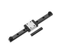 sourcing map MGN7 100mm Linear Sliding Rail Guide with MGN7C Sliding Carriage Block and Mini Guide, Linear Motion Guideway for Mini Engraving CNC Machine 3D Printer, Black