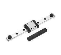 sourcing map MGN7 100mm Linear Sliding Rail Guide with MGN7C Sliding Carriage Block and Mini Guide, Linear Motion Guideway for Mini Engraving CNC Machine 3D Printer