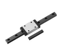 sourcing map MGN7 100mm Linear Sliding Rail Guide with MGN7H Sliding Carriage Block and Mini Guide, Linear Motion Guideway for Mini Engraving CNC Machine 3D Printer, Black