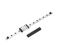sourcing map MGN7 200mm Linear Sliding Rail Guide with MGN7H Sliding Carriage Block and Mini Guide, Linear Motion Guideway for Mini Engraving CNC Machine 3D Printer