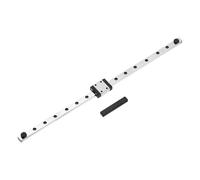 sourcing map MGN7 250mm Linear Sliding Rail Guide with MGN7C Sliding Carriage Block and Mini Guide, Linear Motion Guideway for Mini Engraving CNC Machine 3D Printer