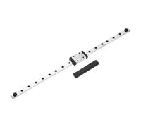 sourcing map MGN7 250mm Linear Sliding Rail Guide with MGN7H Sliding Carriage Block and Mini Guide, Linear Motion Guideway for Mini Engraving CNC Machine 3D Printer