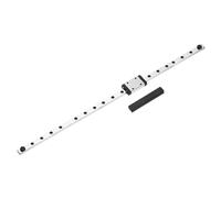 sourcing map MGN7 300mm Linear Sliding Rail Guide with MGN7H Sliding Carriage Block and Mini Guide, Linear Motion Guideway for Mini Engraving CNC Machine 3D Printer