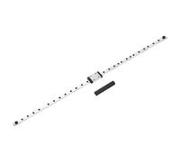 sourcing map MGN7 450mm Linear Sliding Rail Guide with MGN7H Sliding Carriage Block and Mini Guide, Linear Motion Guideway for Mini Engraving CNC Machine 3D Printer