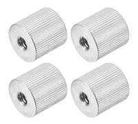 sourcing map Mic Stand Adapter 1/4-20 Female to 1/4-20 Female Camera Screw Thread Adapter for Microphone Tripod Stand Silver 4 Pcs