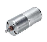 sourcing map Micro Gear Box Motor Speed Reduction Geared Motor DC 24V 26RPM JGA25-370 for Electronic Lock DIY RC