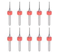 sourcing map Micro PCB Drill Bit Set, 1/8" Shank 0.95mm Solid Tungsten Carbide CNC Engraving Print Circuit Board Drill Bits Rotary Tool 10pcs