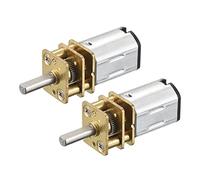 sourcing map Micro Speed Reduction Gear Motor DC 3V 600RPM with Full Metal Gearbox for Electric Door 2PCS