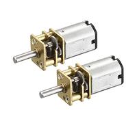 sourcing map Micro Speed Reduction Gear Motor, DC 6V 40RPM with Full Metal Gearbox for DIY RC Aircraft, Model Car Pack of 2